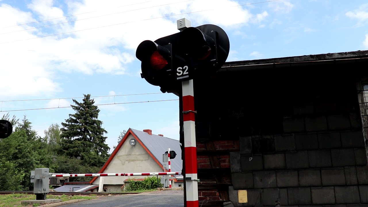 Železniční přejezd Piechowice Dolne (PL) (13. 7. 2018)