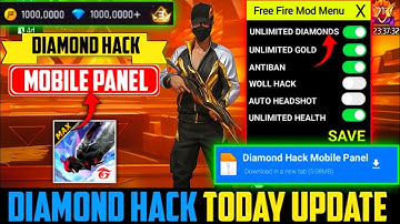 FREE FIRE NEW DIAMOND HACK || FF NEW MOD MENU APK || UNLIMITED DIAMOND SCRIPT || FREE FIRE HACK