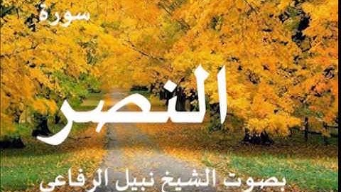 سورة النصر بصوت الشيخ / نبيل الرفاعي 110