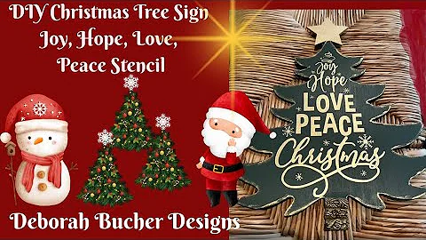 Christmas Decor Made Easy with Christmas Tree Sten...