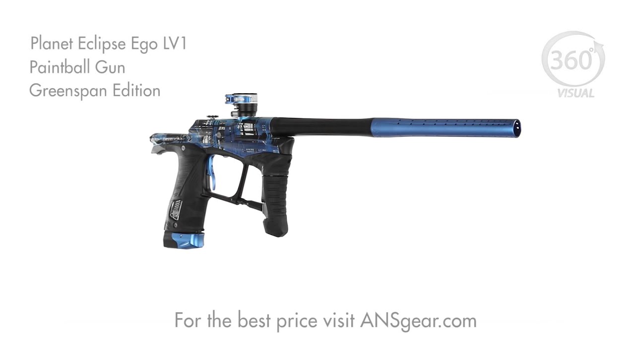 Planet Eclipse Ego LV1 Paintball Gun - Greenspan Edition - Visual 360