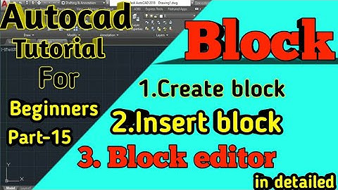 block command in autocad | autocad block command | how to use block command