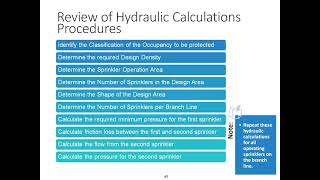 NICET Part 2 V3 Level 3 hydraulic calculations