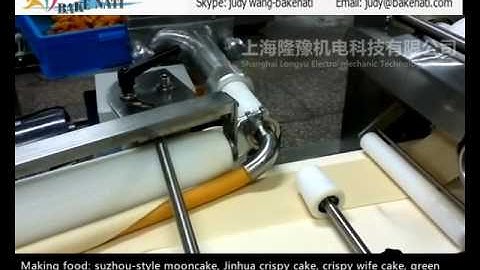 automatic production machine SV-209 Crispy cake(filled with dried meat floss) production line