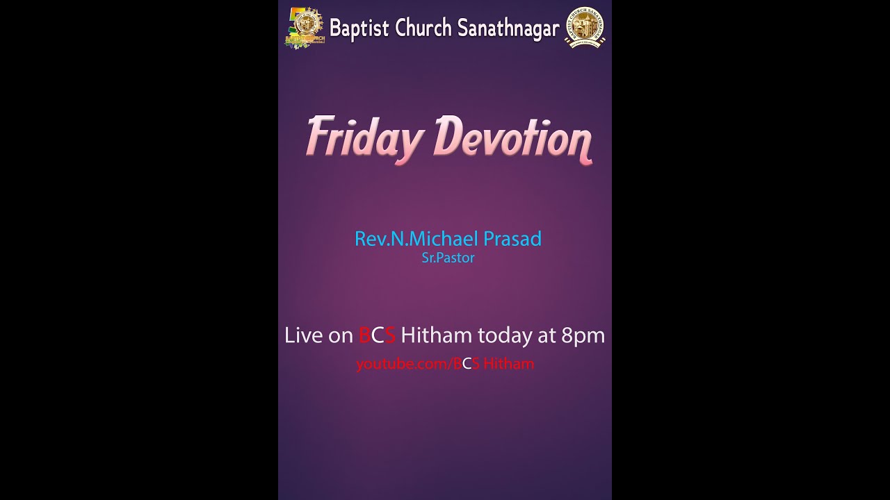 BCS | Friday Devotion 22 JAN 2021