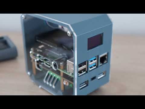 Mini Raspberry Pi Server With Built In UPS & Stats Display
