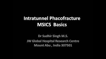 Intratunnel Phacofracture Manual Small Incision Cataract Surgery Basics (With Voice Over)
