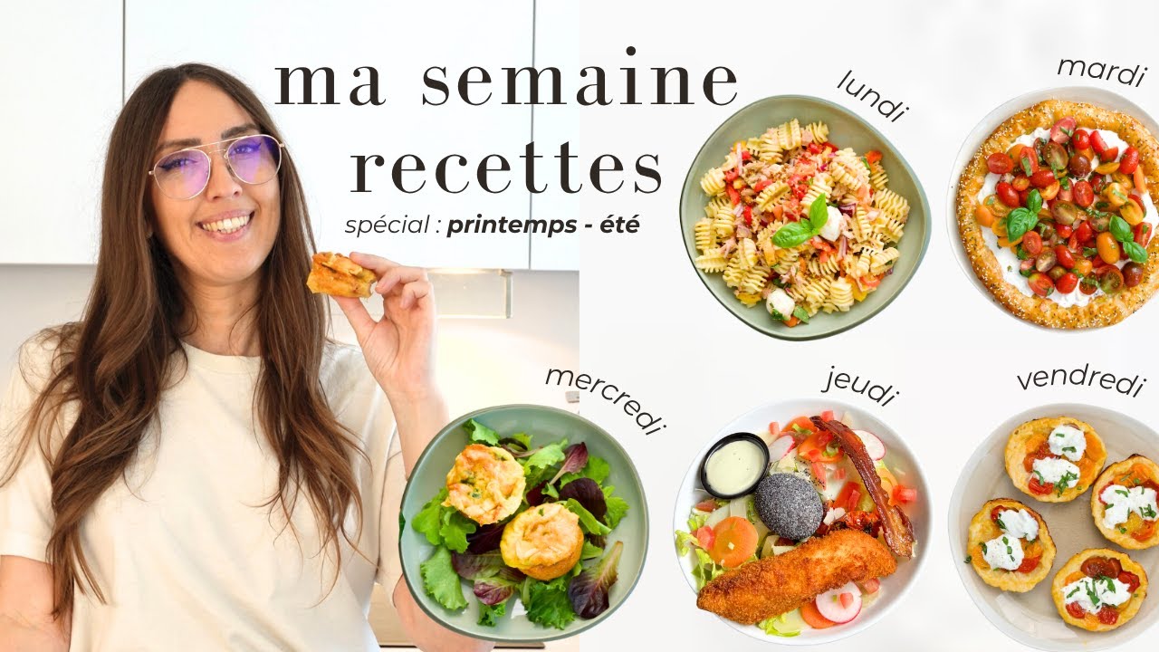 MEAL PREP D'ÉTÉ  | menu de la semaine + week-end