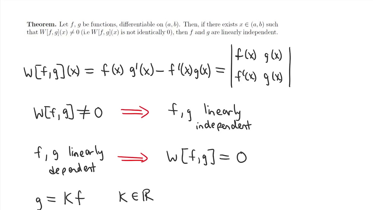 how-does-the-wronskian-test-for-linear-independence-proof-youtube