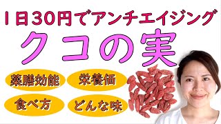 クコの実の食べ方 効能 枸杞子 アンチエイジング フーパーフード 美容 薬膳の勉強＃020