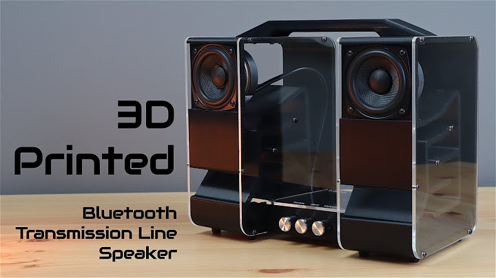 I Made A 3D Printed Bluetooth Transmission Line Speaker