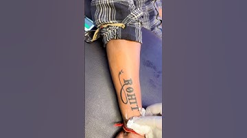 Rohit Name Tattoo ll #Tatoo #Shorts #Video #Rohitpatelji  #Viral tattoo, stylish Rohit name