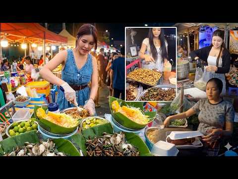 Fantastic! CAMBODIAN STREET FOOD Walking Tour @ Phnom Penh Riverside Market 2026