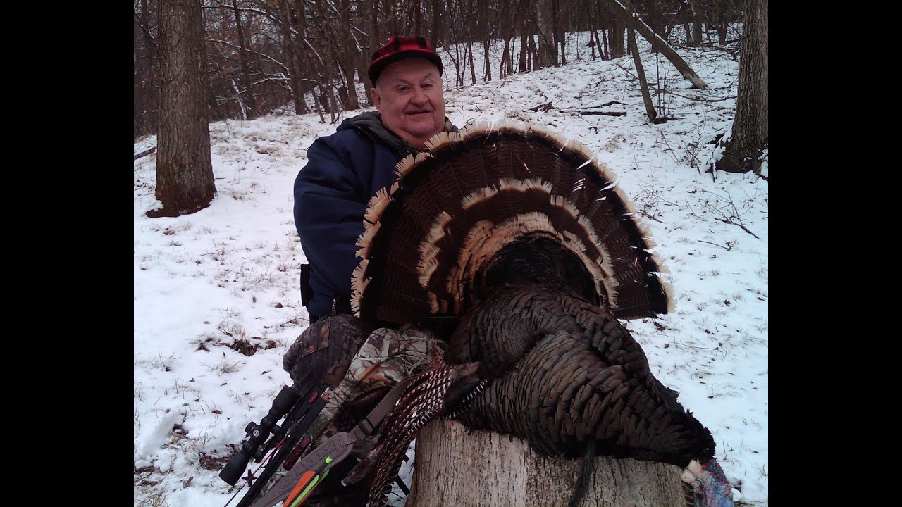 Nebraska Turkeys SMOKED with a Cross Bow! see ARROW IMPACT YouTube