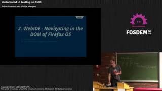 FOSDEM 2016 - Automated UI testing on Firefox OS
