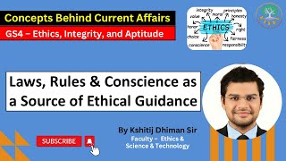 Details Concept - Laws, Rules & Conscience as a Source of Ethical Guidance | GS4 - Ethics | Kshitij Sir Update