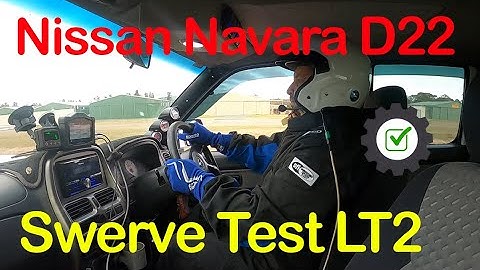 Nissan Navara D22 LT2 swerve lane change test
