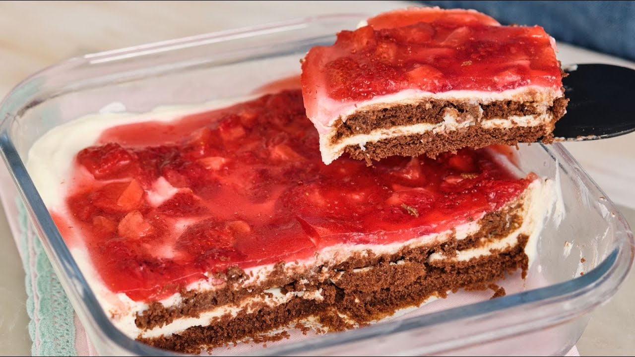 Kuchen Kalt Oder Warm Aus Der Form Stürzen Kalter Kuchen mit Erdbeeren. Das perfekte Sommerrezept! Kuchen ohne