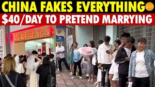 China Fakes Everything! Hire Actors $40/Day to Pretend Waiting for Marriage