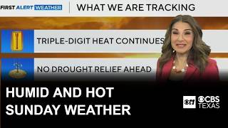 Staying hot for Sunday in North Texas