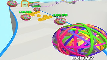 Rubberball Runner - All levels Gameplay  Mobilegame,Android,iOS (part 1)