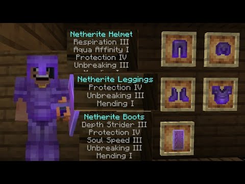 Best Enchantments For All Armor in minecraft - YouTube