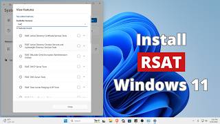 How to Install RSAT on Windows 11