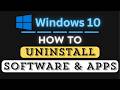 How to Uninstall Apps and Software in Windows 10 | Step-by-Step PC Tutorial