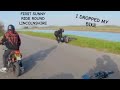 FIRST SUNNY DAY OUT ON THE BIKES (CB125Rs and Groms)