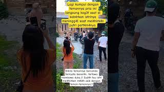 Lagi kumpul dengan temannya pria ini langsung kag3t saat di kab4rkan istrinya m3ningg41