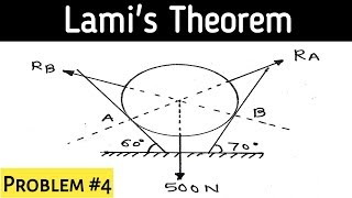 Lami's Theorem | Problem No.4 | [HINDI]