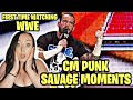 Girl Reacts to WWE CM PUNK MOST SAVAGE MOMENTS for the First Time!