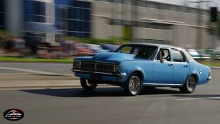 Old School V8 Power Holden, Falcon, Camaro & Mustang Brutal Launches & Muscle Sound