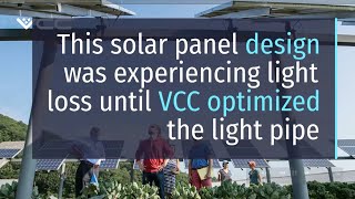 Custom light pipe for outdoor solar panel installations control modules  - VCC
