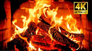 Relaxing with Cozy Holiday Fireplace Ambience 4K - Let falling to sleep so fast with Fire Sounds