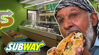 Tribal People Walk in Subway for the First Time