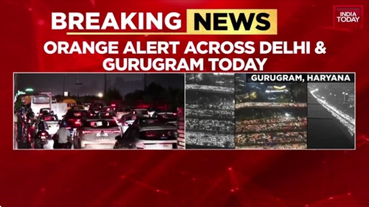 Delhi NCR Rain Fury: Orange Alert Issued, Gurugram Sinks, WFH Advisory