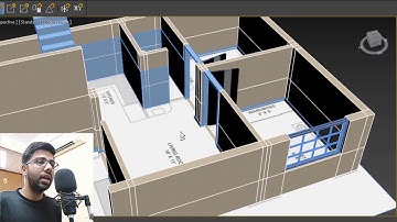 2BHK Floor Plan Design Part 2 | 3Ds Max Tutorial in Hindi | Allrounder Bhai