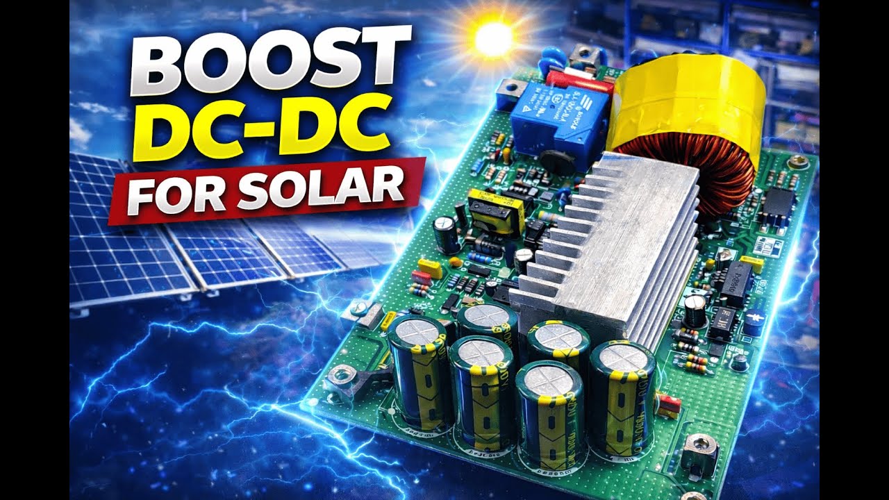 Boost DC-DC Solar | Thiết Kế Mạch Nâng Áp Từ Tấm Pin Mặt Trời