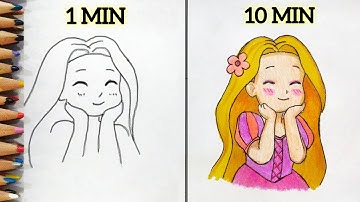 1 Minute VS 10 Minute Drawing CHALLENGE!!😱 Pass Or Fail??