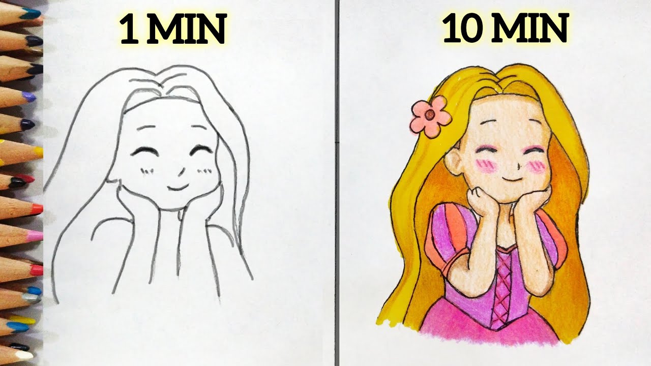 1 Minute VS 10 Minute Drawing CHALLENGE!!😱 Pass Or Fail?? - YouTube
