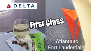 Review: Delta Airlines B757-200 HD| FIRST CLASS Atlanta to Fort Lauderdale