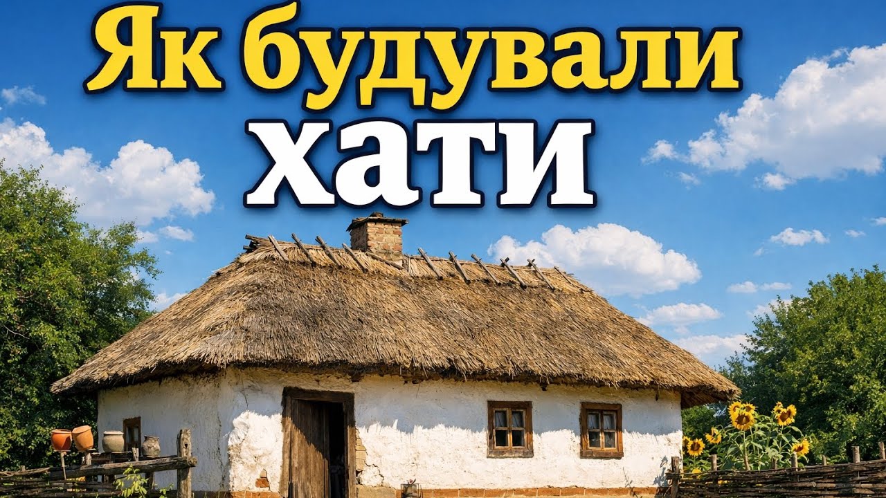 Як будували хати-мазанки у XIX столітті. Процес будування, побут, життя.