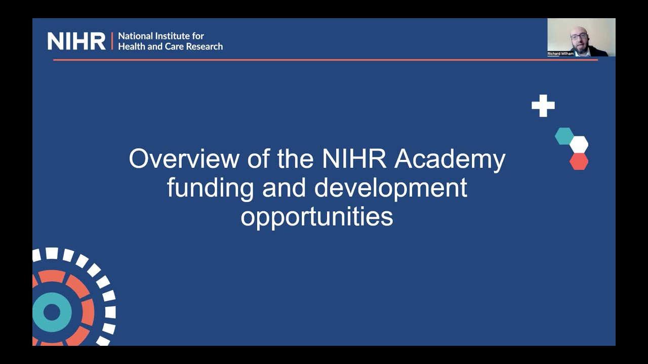 NIHR RDS SE Fellowship event - Richard Milham NIHR Academy