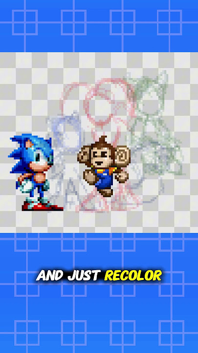 AiAi in Sonic in Mania Style! #pixelart #retrogaming #sonicracingcrossworlds #supermonkeyball