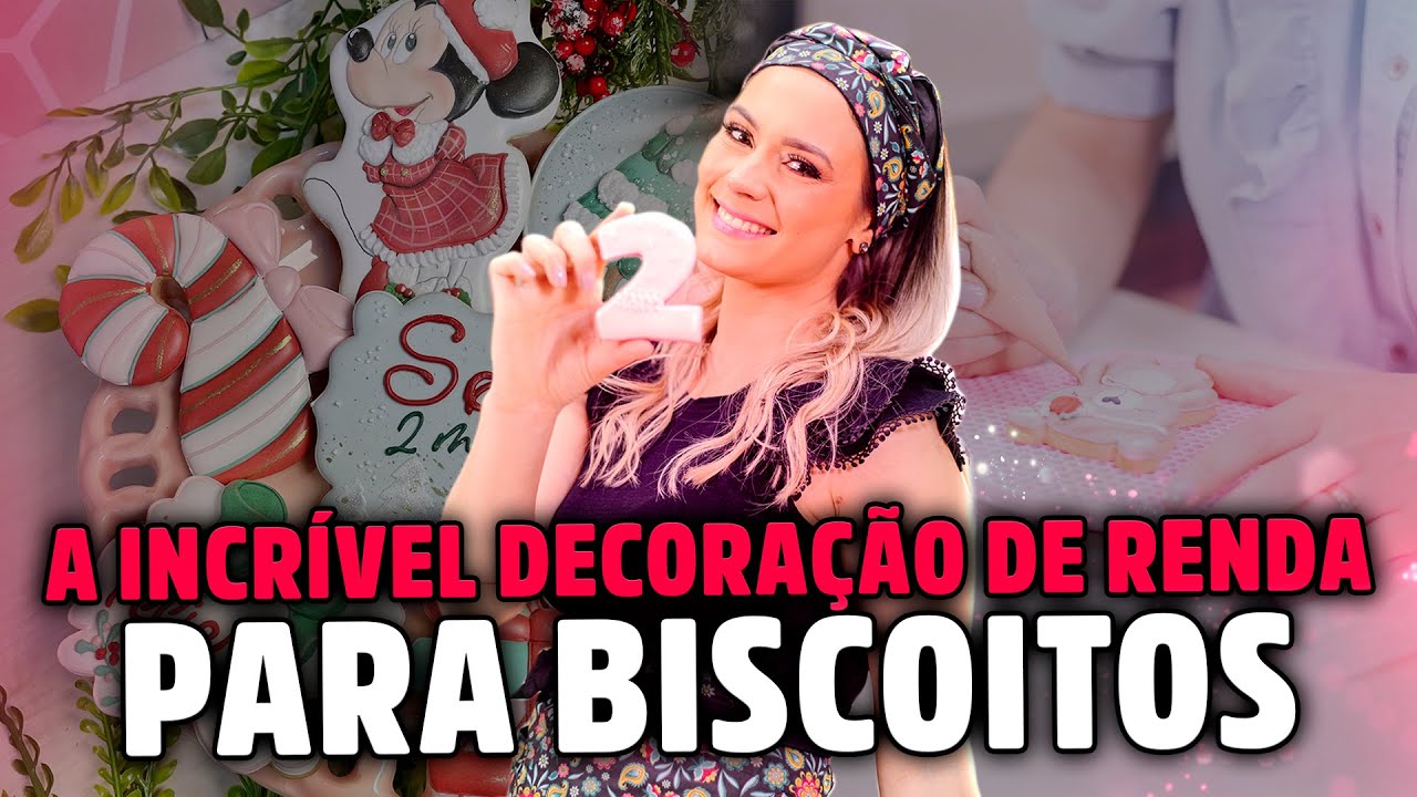 A Decoração de Renda em Biscoitos Decorados