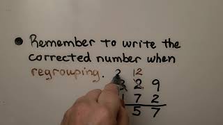 2nd Grade Math 6.9, 3-digit Subtraction, Regroup Hundreds & Tens, Check