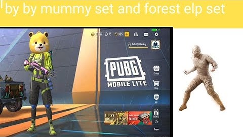 Pubg mobile lite by by Shop redeem by by  mummy set and forest elp set RohitxGaming