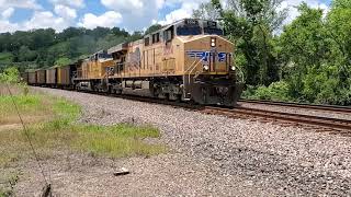 MEET ALERT & DOUBLE COAL ALERT! Mega coal train meets manifest with Ace leader!