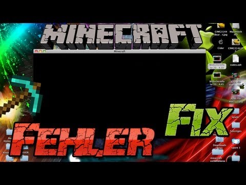 Minecraft 1.10 Fehler / Black Screen reparieren! - FIX - Mac + Windows Deutsch German Tutorial